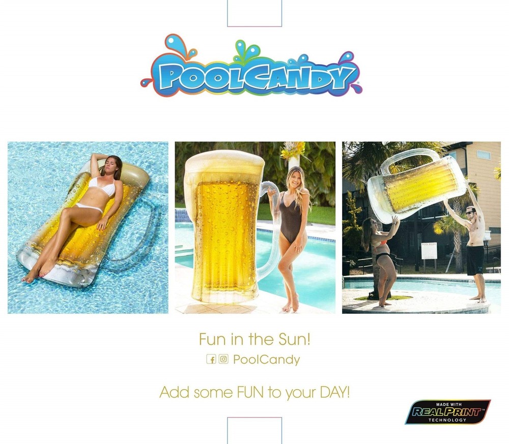 Giant Beer Mug Raft Pool Float Floating Mat Pool Candy PC1540BM