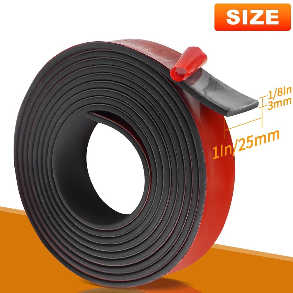 Adhesive Rubber Strips Neoprene Rubber Sheet, Solid Sheets Rolls for Pads, Cr...