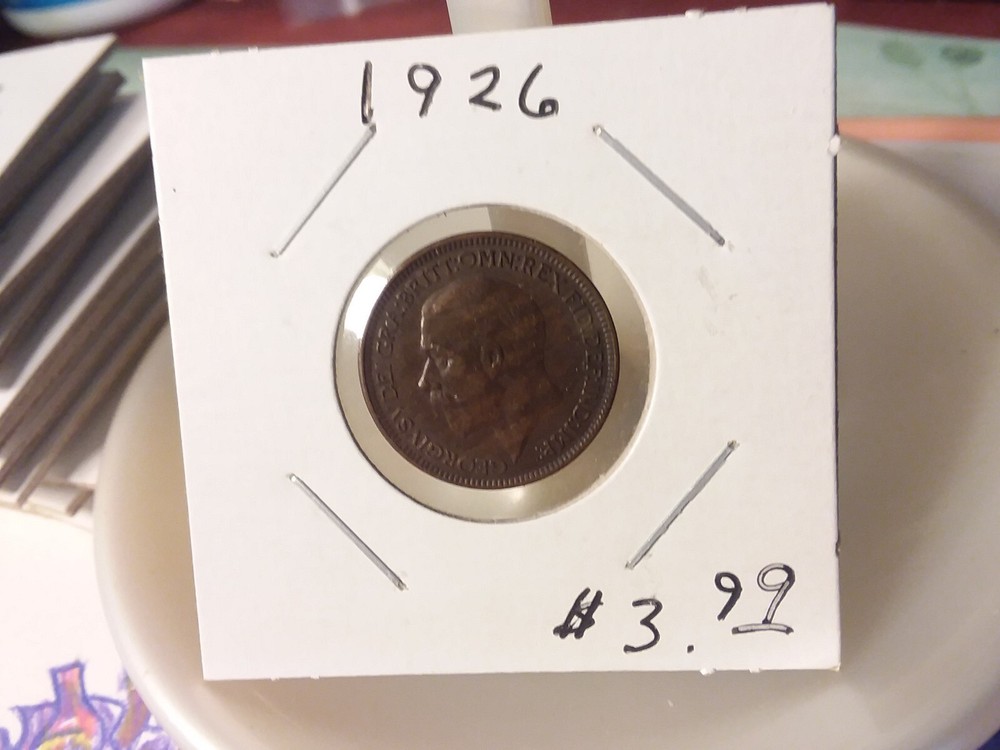 1926 British Farthing - George V