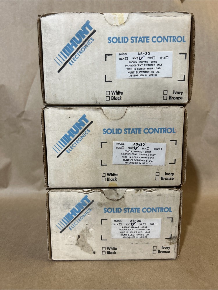 Hunt Electrics AS-20 Electrical Light Dimmer