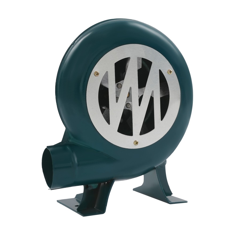 80W Blower with Speed Controller 565CFM Green Industrial Fan for Forge BBQ