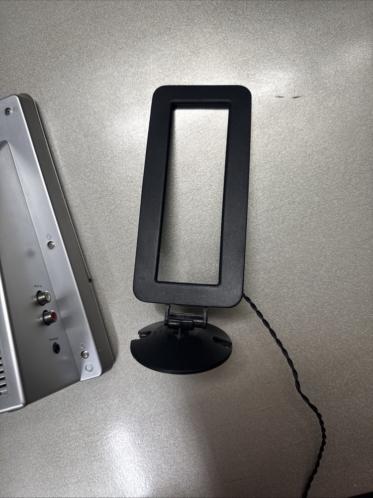 TEAC Micro Hi-Fi System CD-X8 Silver Receiver/CD Player Untested Read Below