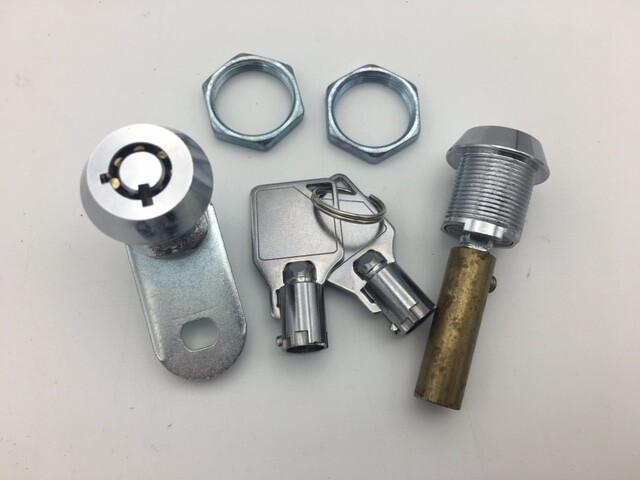 Wizard Spiral Gumball Machine Replacement Locks with Attachments Screw Tip & Cam