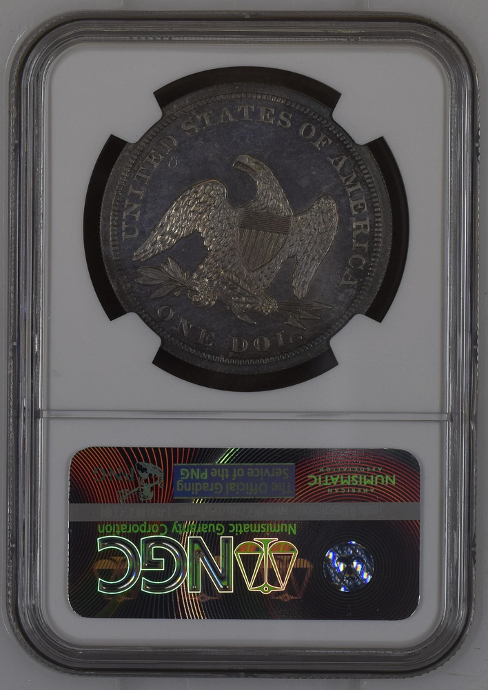1864 NGC PR66 $45,000 CU Proof Seated Dollar $1
