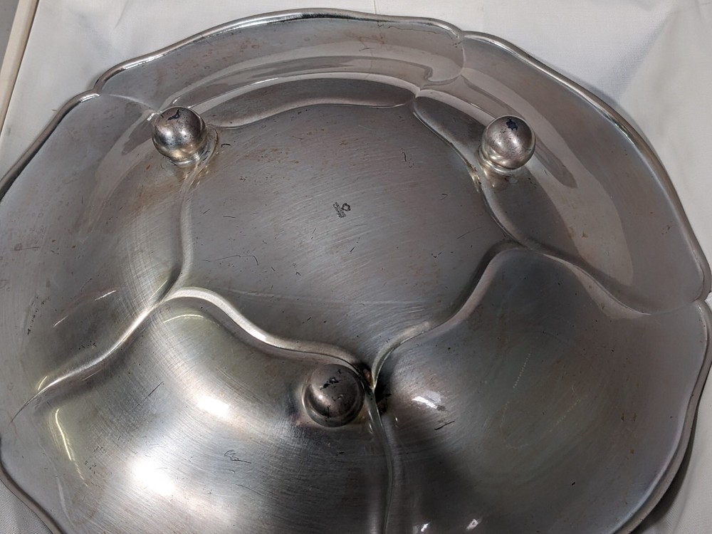 Handfinished Serving Dish - Silver Plate in Box