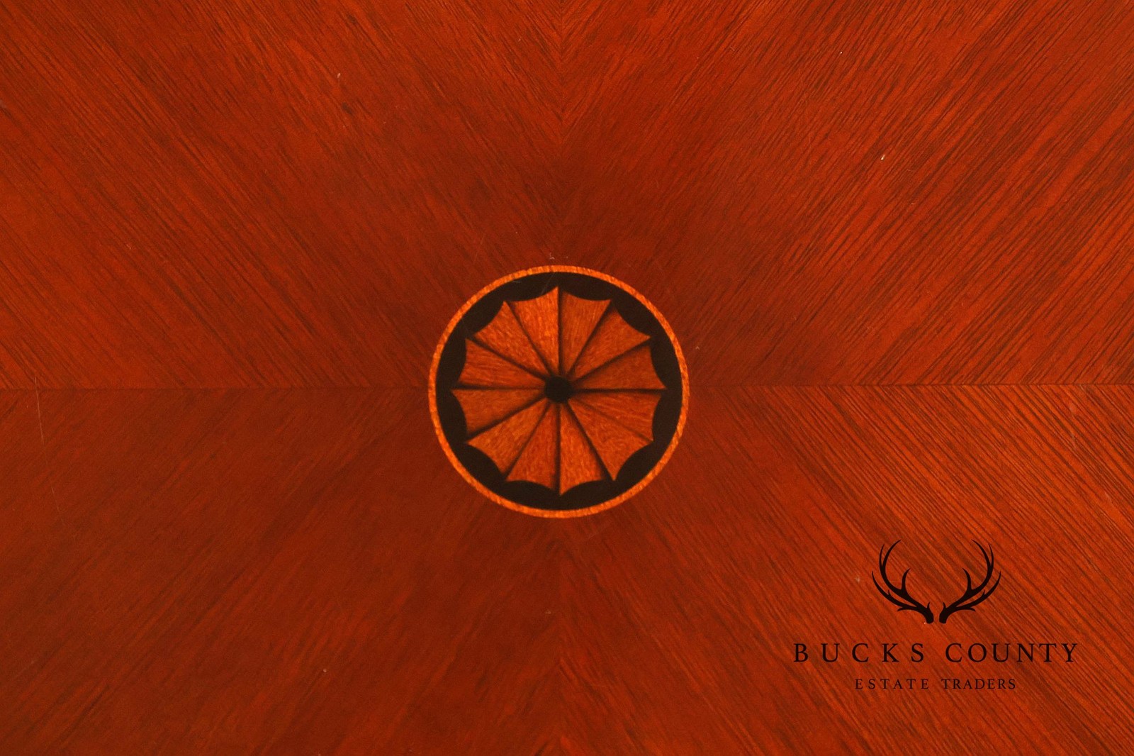 Edwardian Style Mahogany Inlaid Revolving Bookcase