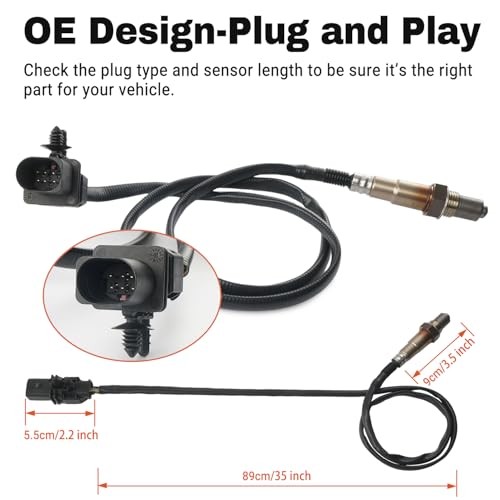 LSU 4.9 Lambda WideBand Oxygen Sensor O2 Sensor Compatible with AEM 30-4110
