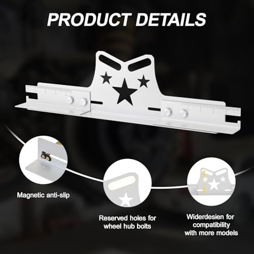 2-Pack Wheel Alignment Tool Plates, Adjustable 3-in-1 Toe & Camber Alignment Kit