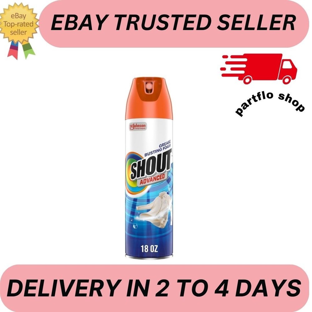 Shout Advanced Grease Busting Foam, Laundry Stain Remover