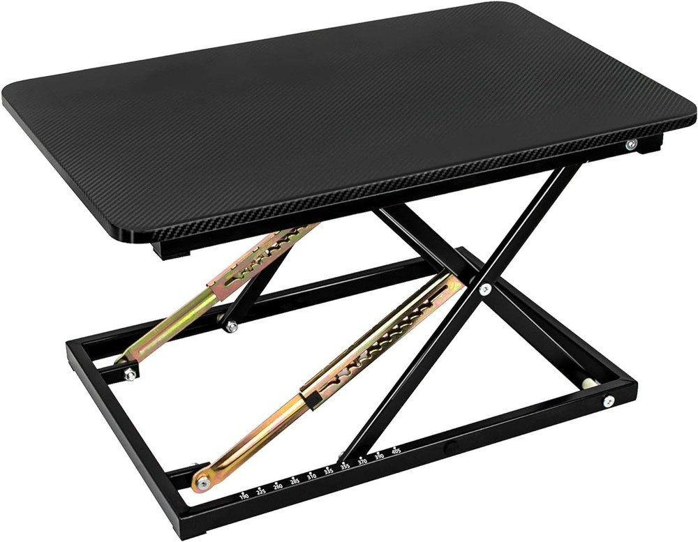 Ergonomic Black Pattern Desk Riser - Adjustable Standing Desk 23.6" x 15.7"