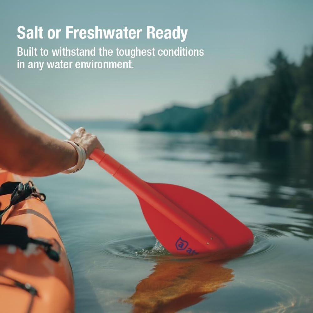 Emergency Telescoping Paddle for Boating, Orange