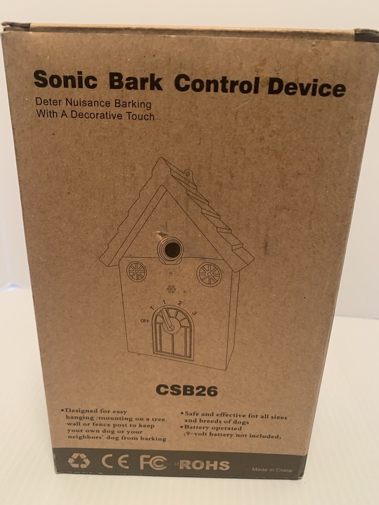 Sonic Outdoor Dog Bark Control Device: