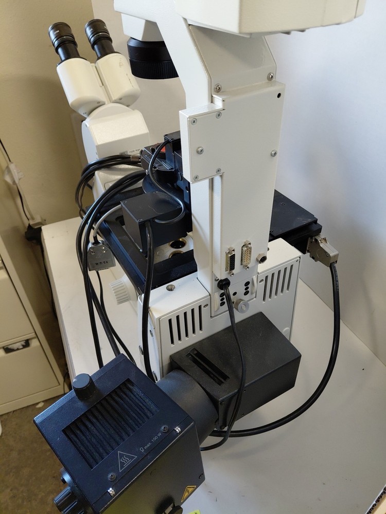 Leica Inverted Microscope DMIRE2 For Parts Untested