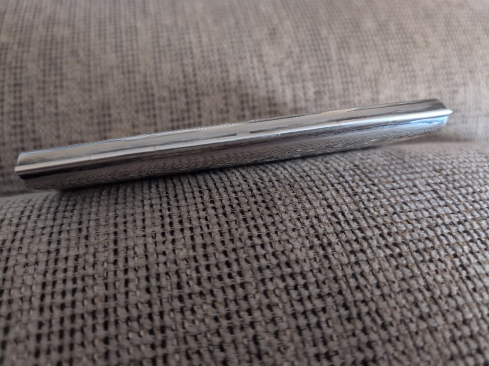 ANTIQUE ETCHED SILVER CIGARETTE CASE STERLING SILVER 950