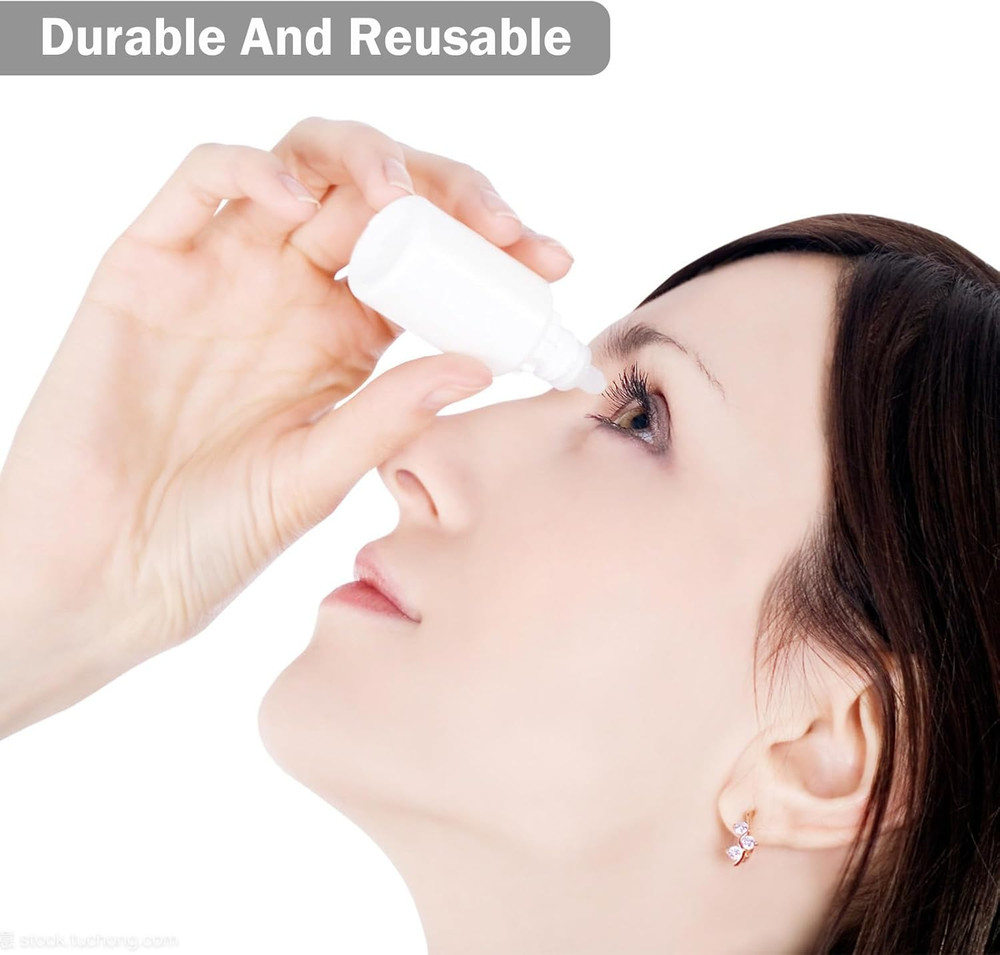 12pcs Eye Dropper Bottles, 10ml Plastic Squeezable Dropper Bottles, Eye Liquid E