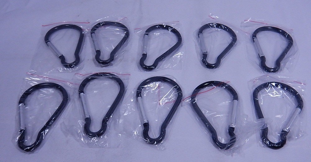 CAMPTEK Camping Carabiner 10 pack TF