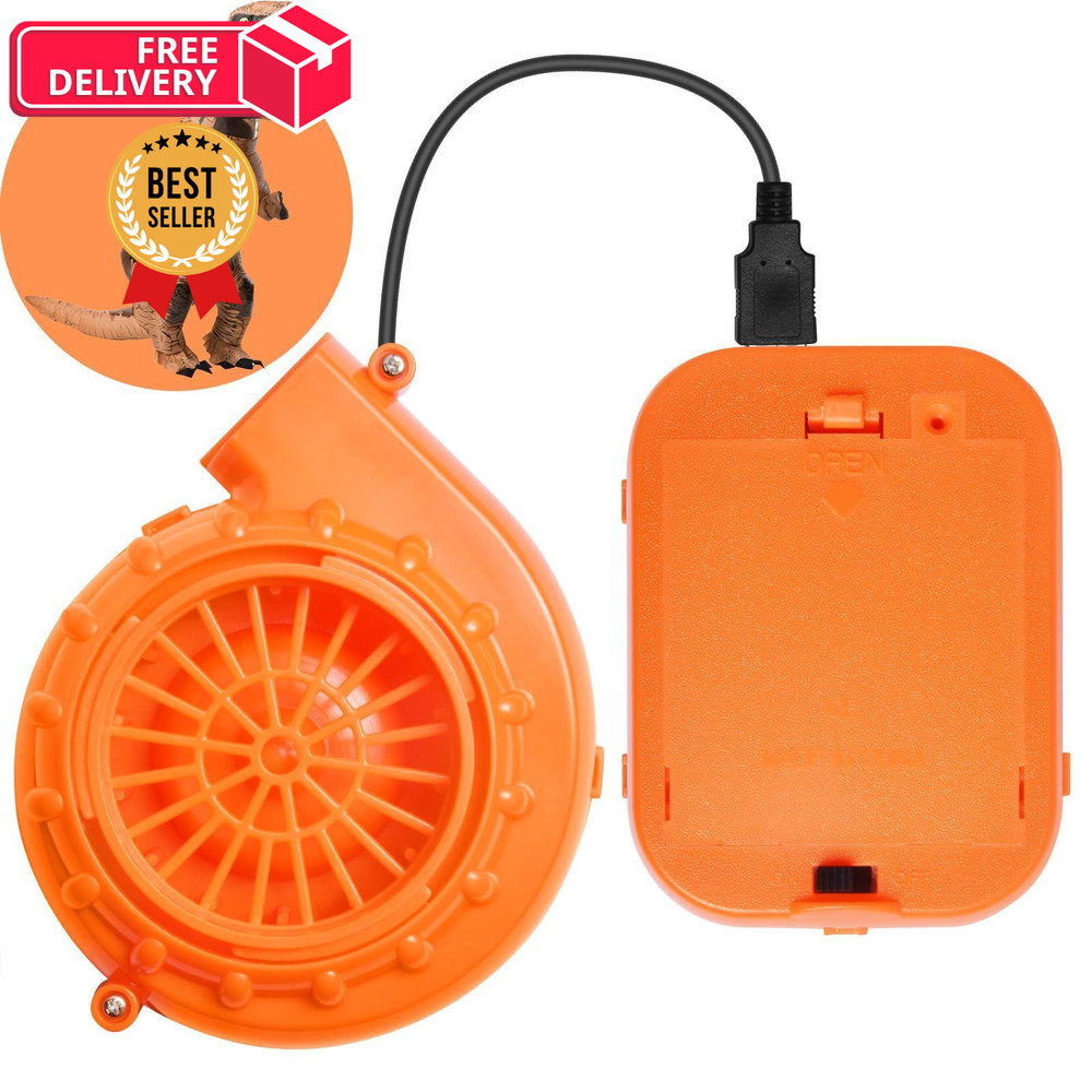 Uderwarb Inflatable Costume Fan Replacement, Mini Blower Medium, Orange