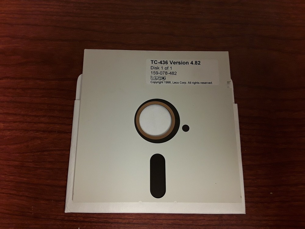 LECO TC-436 Version 4.82 Disk, 159-078-482