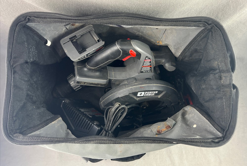 PORTER-CABLE 18V MAX Cordless Drill/Driver Circular Saw Combo w Bag *UNTESTED*
