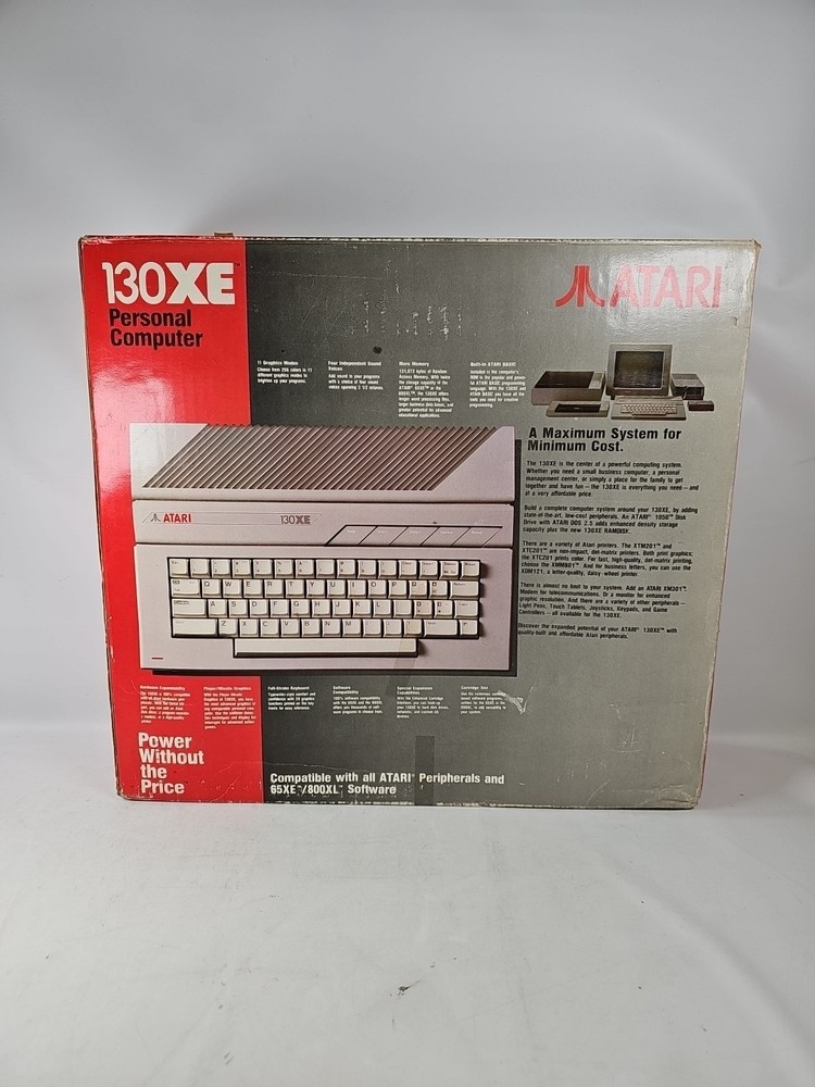 Atari 130XE Computer Untested WITH BOX Nice Shape