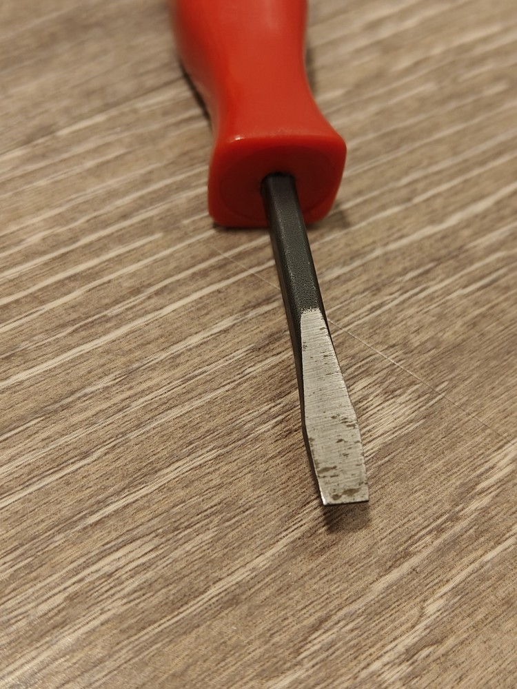 Mac Tools USA Vintage Flat Screwdriver Red Hard Handle PH2A