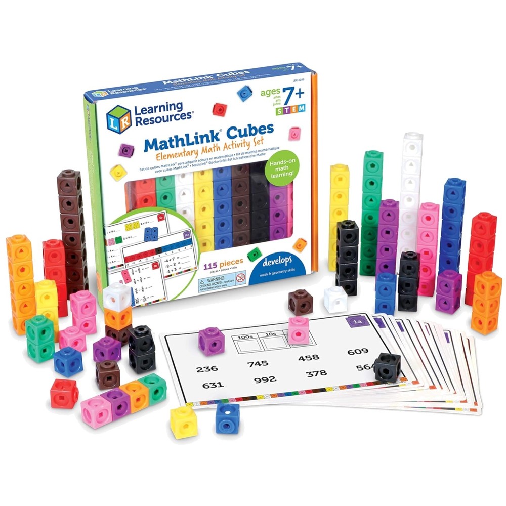 Elementary Math Activity Set - MathLink Cubes for Kids