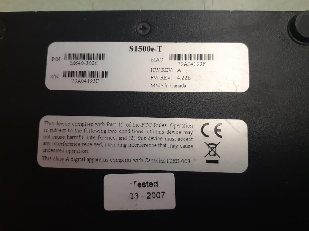 SmartSight S1500E-T Networked Video Server