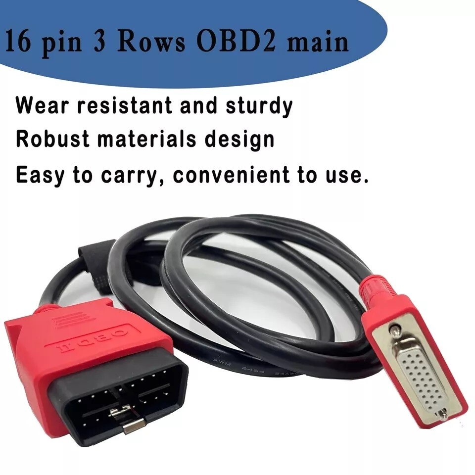 MaxiFlas Elite J2534 ECU Programming Device DB26 OBD Cable Autel MaxiSys