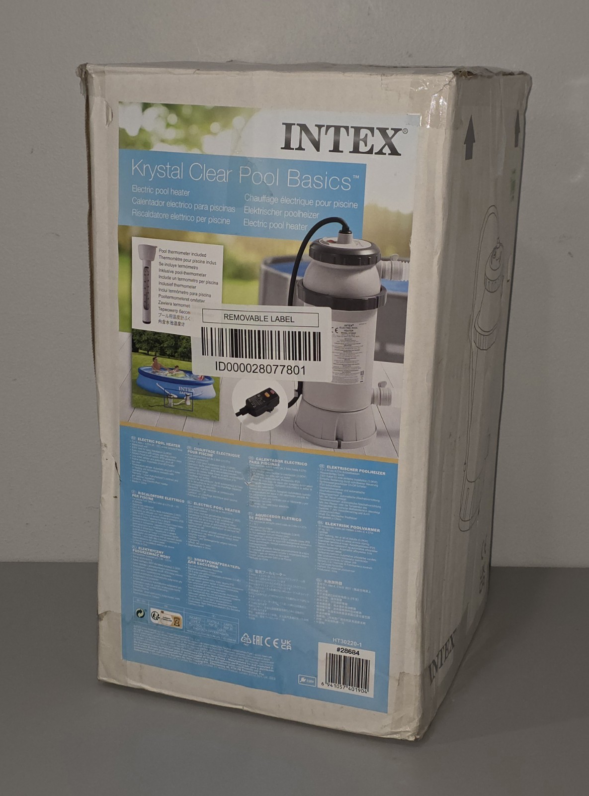 Intex M Pool Heater 28684 HT30220-1 #6941057401904 EU EUROPEAN PLUG - OPEN BOX