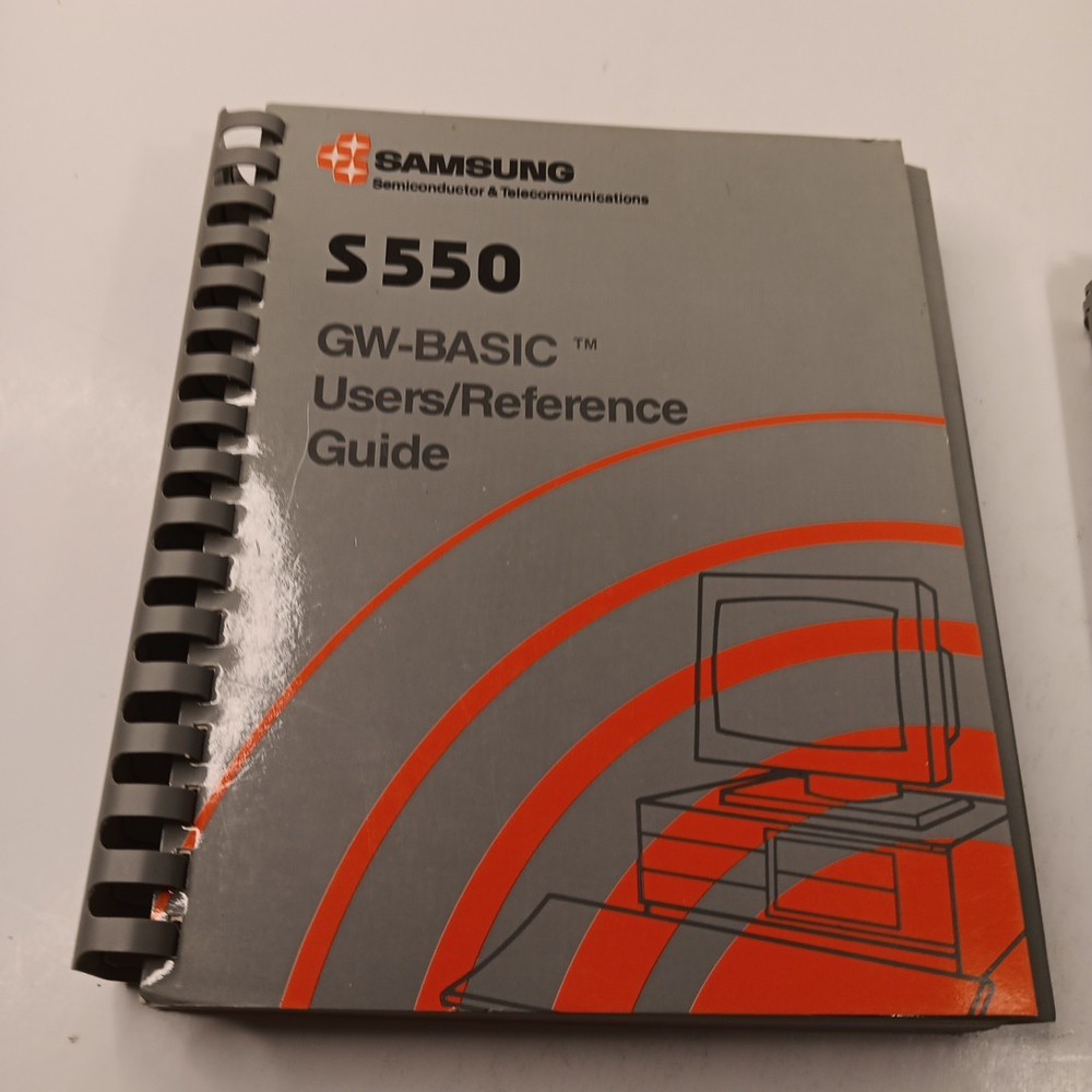 S550 SAMSUNG Computer GW-BASIC & MS-DOS Users/Reference Guides COMB (1987)