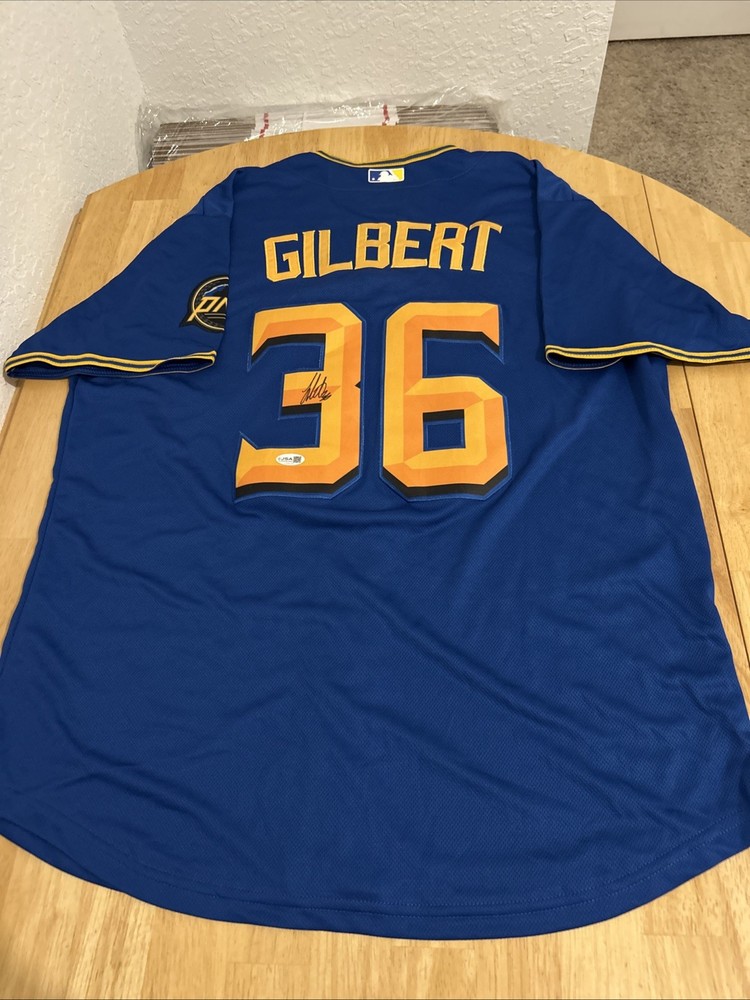 Logan Gilbert Seattle Mariners Autographed Jersey JSA Certified