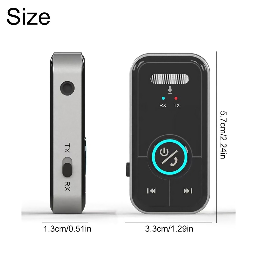 3.5mm USB Wireless Bluetooth 5.3 Transmitter Receiver Adapter 2in1 for TV