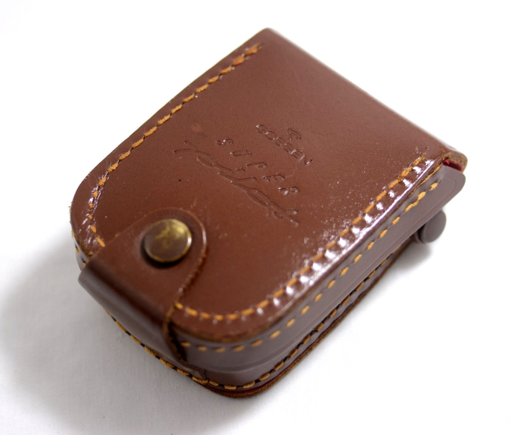 GOSSEN SUPER PILOT BROWN LEATHER LIGHT METER CASE