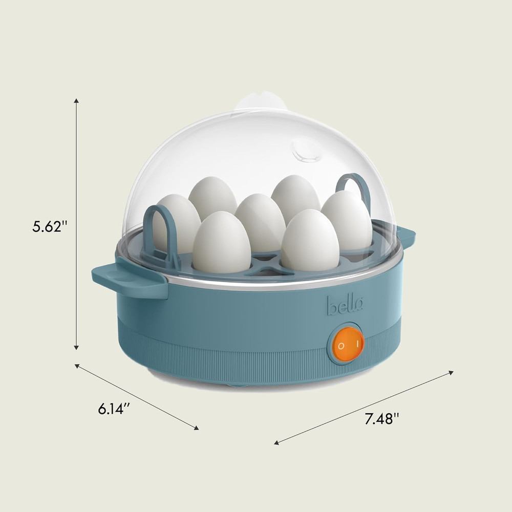 Electric Egg Cooker, 7 Eggs Capacity Tray, Single Stack, for Poached, Scrambled,