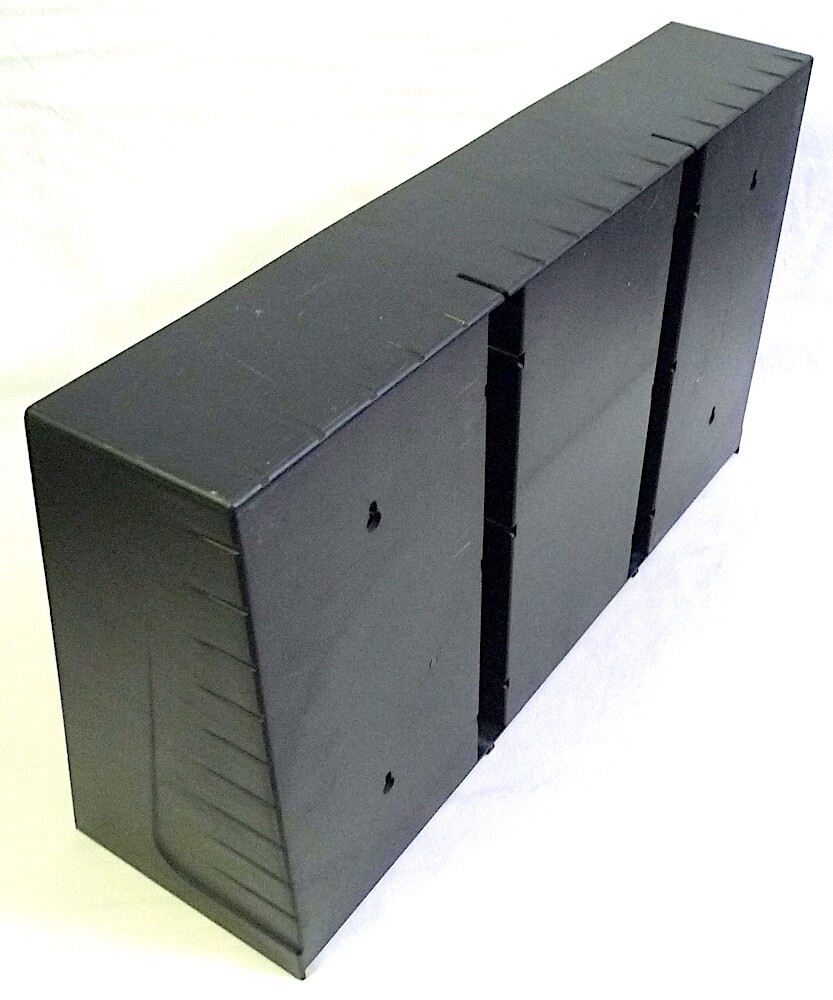Black 60 CD Holder Stackable Wall-Mountable Organizing Shelf Storage Rack (A)