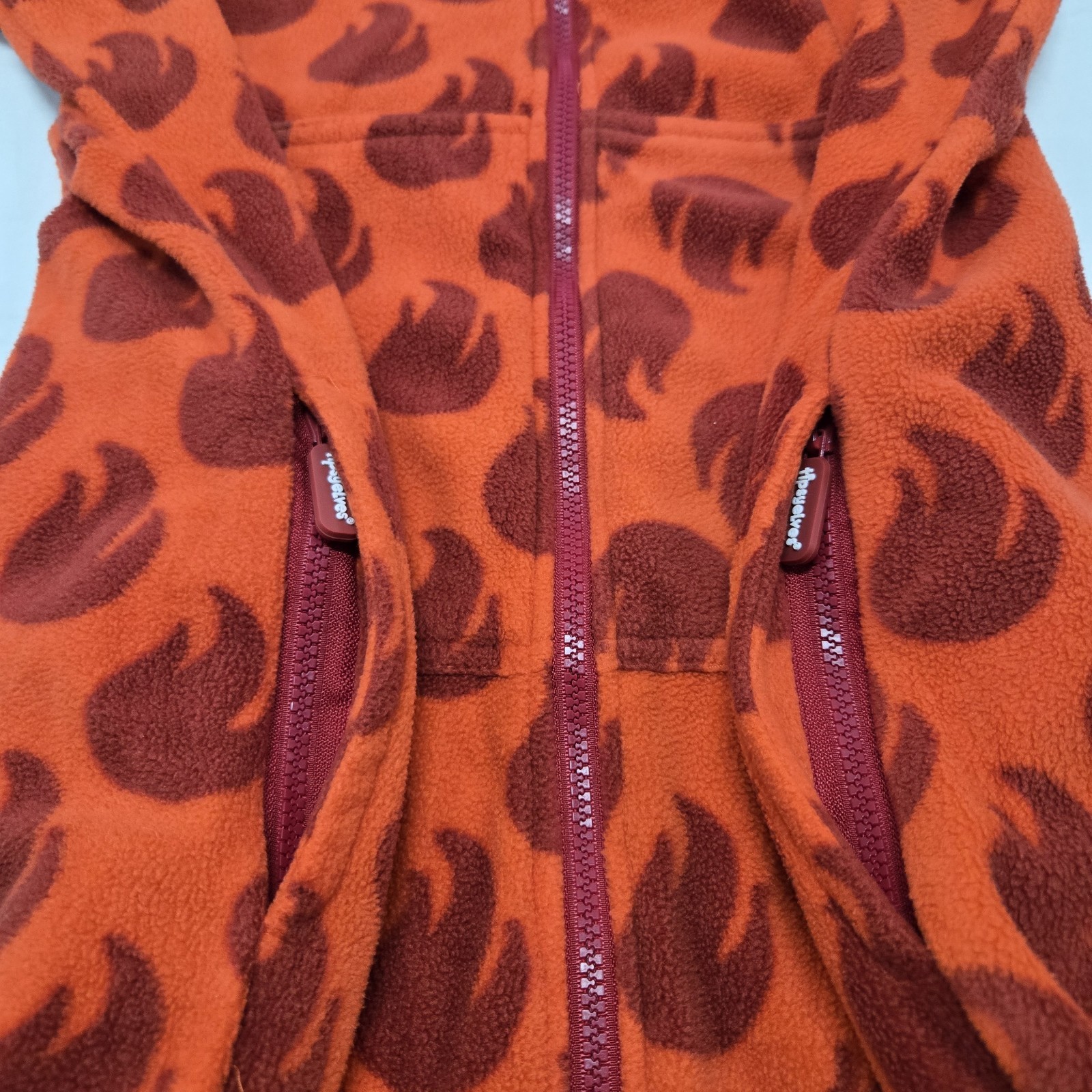 EUC Adults LARGE Taco Bell Fire Hot Sauce x Tipsy Elves Jumpsuit Pajamas One Pc.