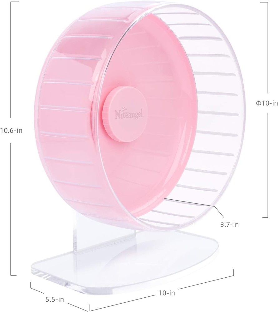 Quiet Spinner Hamster Wheel for Small Animals - Adjustable and Durable Elements
