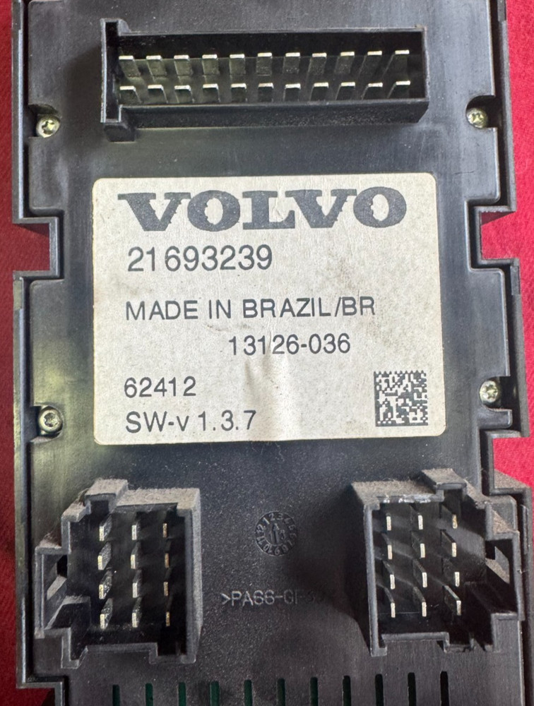 2014 Volvo 21693239 TEMPERATURE CONTROL SWITCH, SLEEPER , ALARM CLOCK, MENU