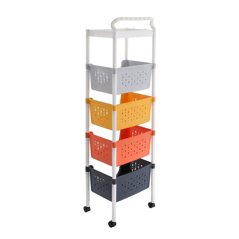 Floor-Standing Fruit Vegetable Storage Basket Kitchen Storage Basket Organizer