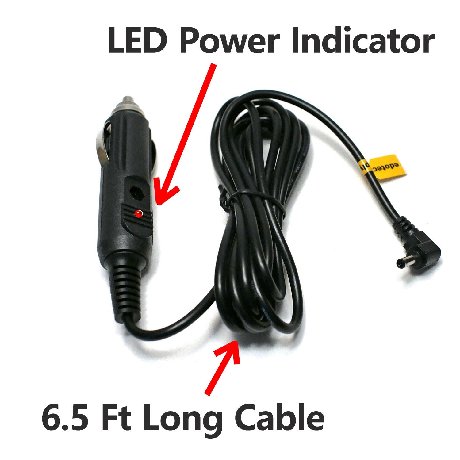 Car 12V DC Vehicle Cable Power Cord for Cobra Radar Laser Detector iRadar Rad