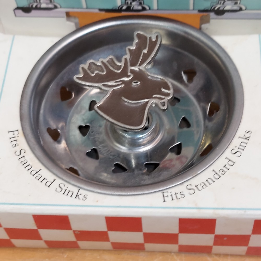 Vintage Billy-Joe Enamel Kitchen Strainer Moose