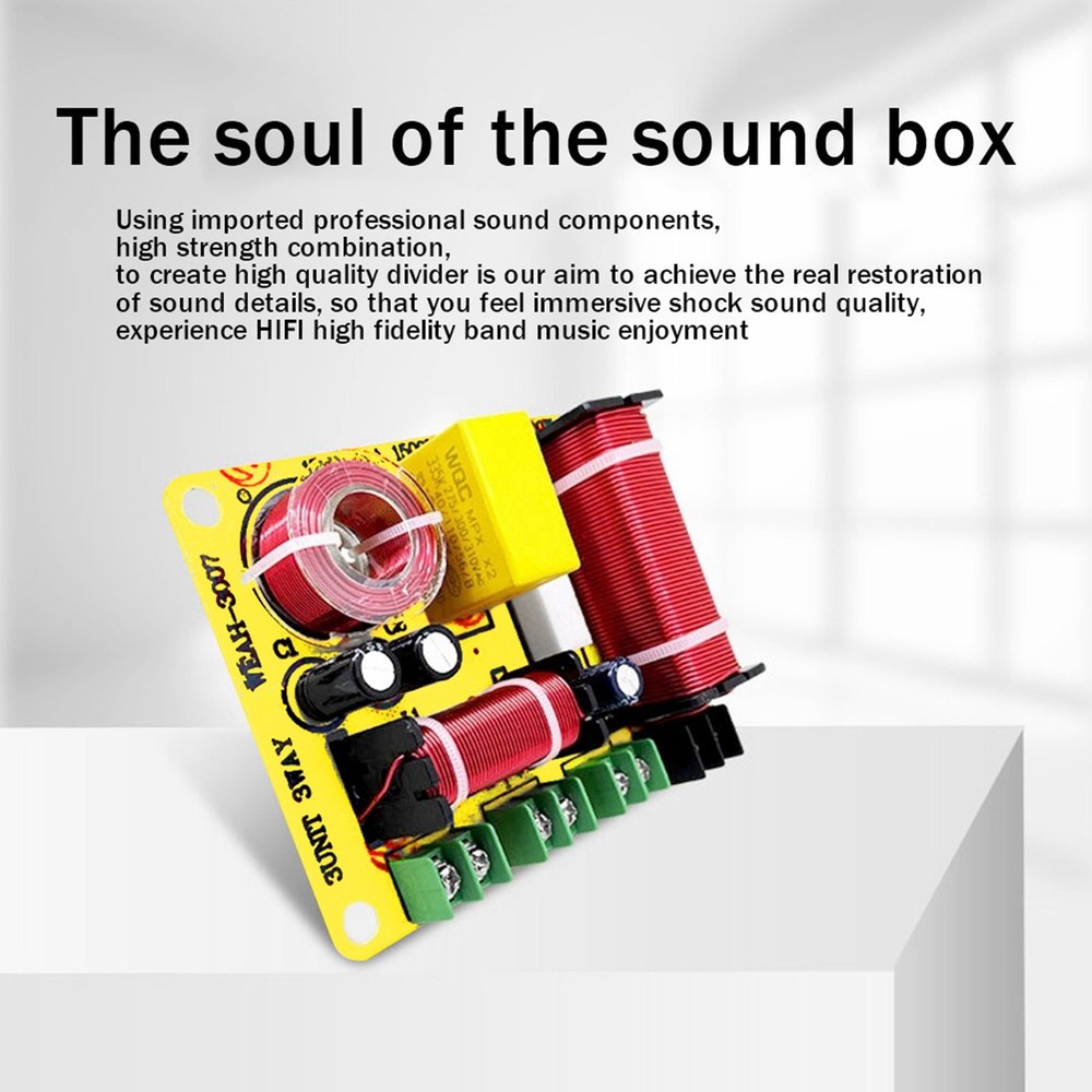 3 Way Frequency Divider Treble+Midrange+ HiFi Crossov Audio Frequency7469