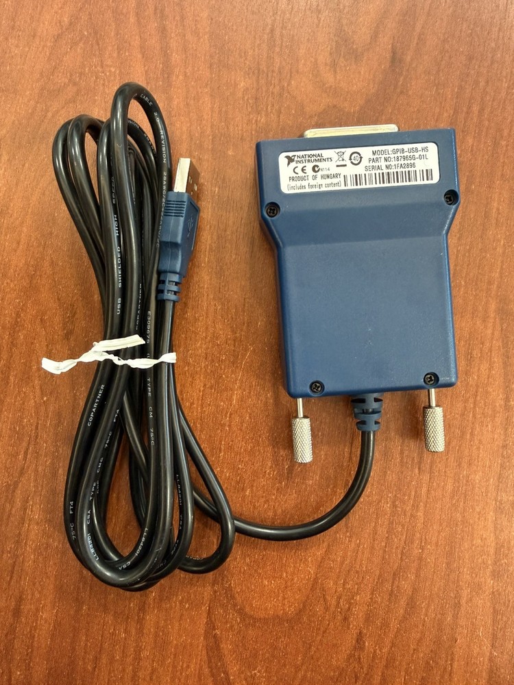 National Instruments GPIB-USB-HS Interface Controller GPIB Cable NEW