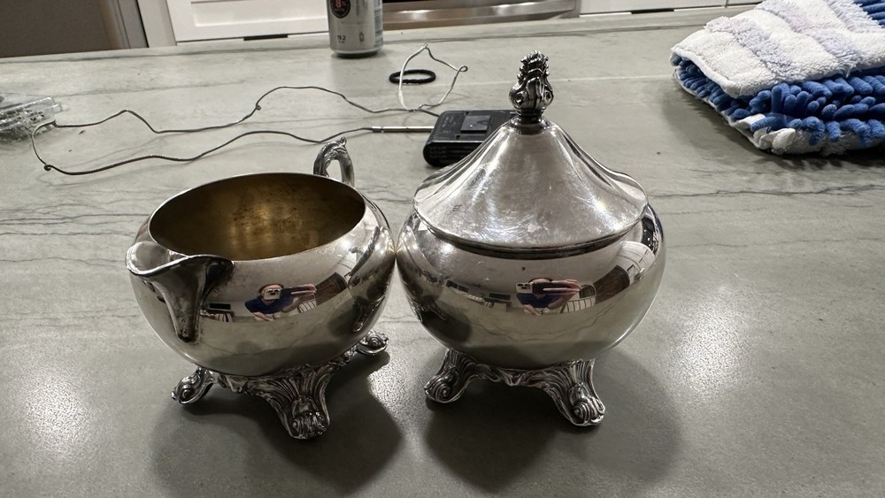 F.B. Rogers Silver Co Silverplate Victorian Tea Coffee Set