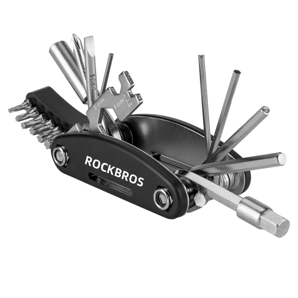 ROCKBROS 16 In 1 Multi-Function Bike Tool Kit - Portable Foldable Bike Multit...
