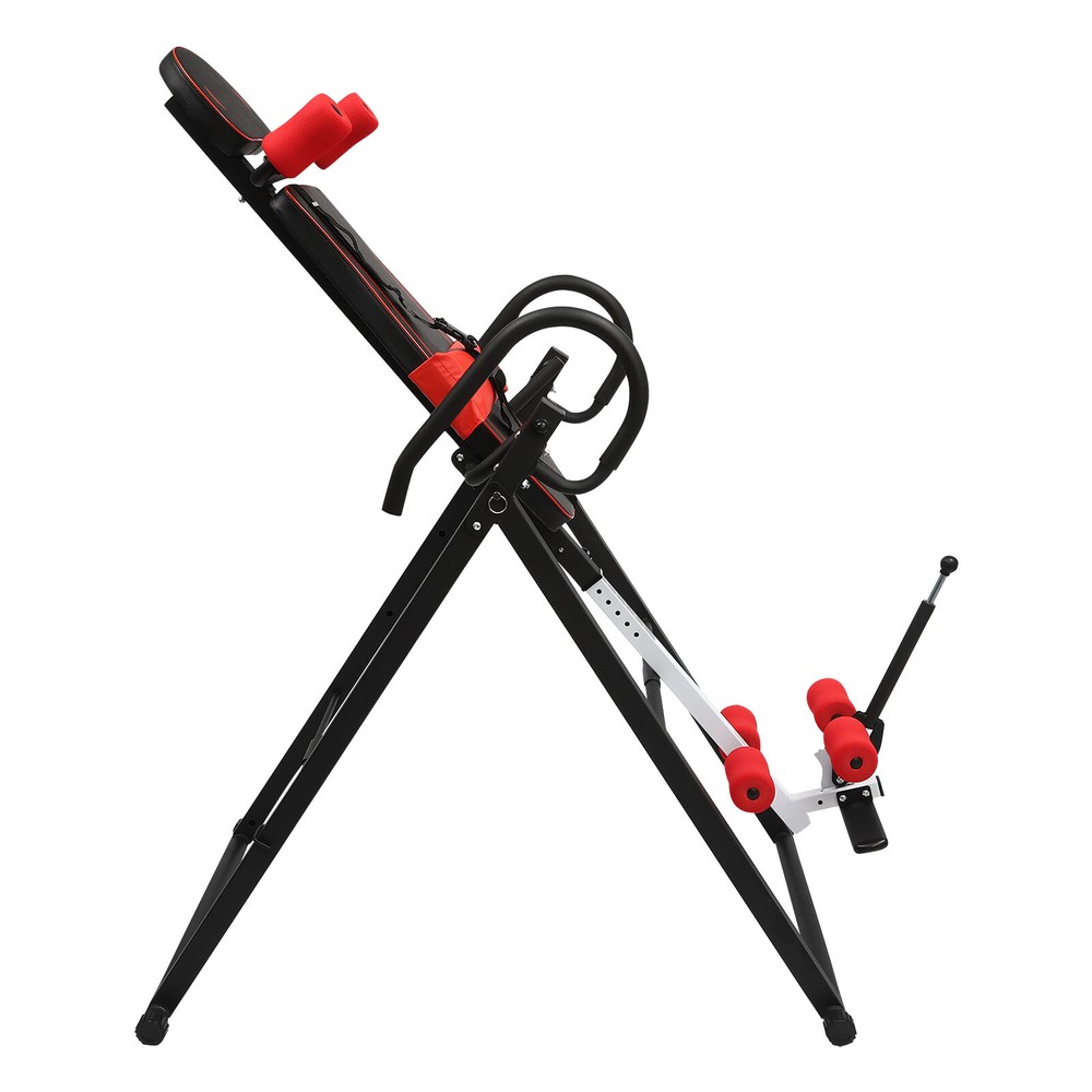 Foldable Gravity Fitness Inversion Table Teeter Machine Therapy Back Pain Relief