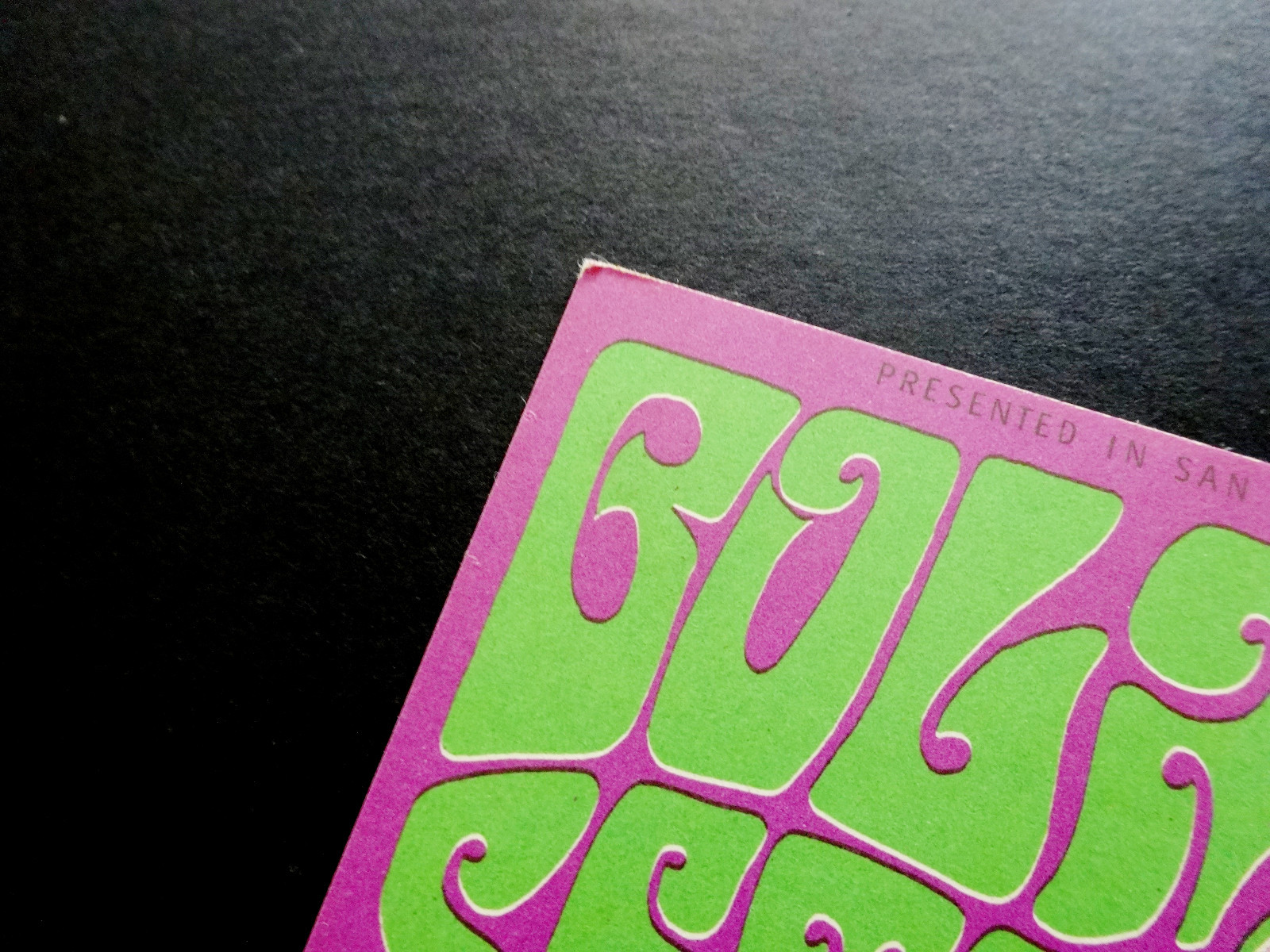 Bill Graham Fillmore Postcard Handbill BG 36 Buffalo Springfield Neil Young 1966