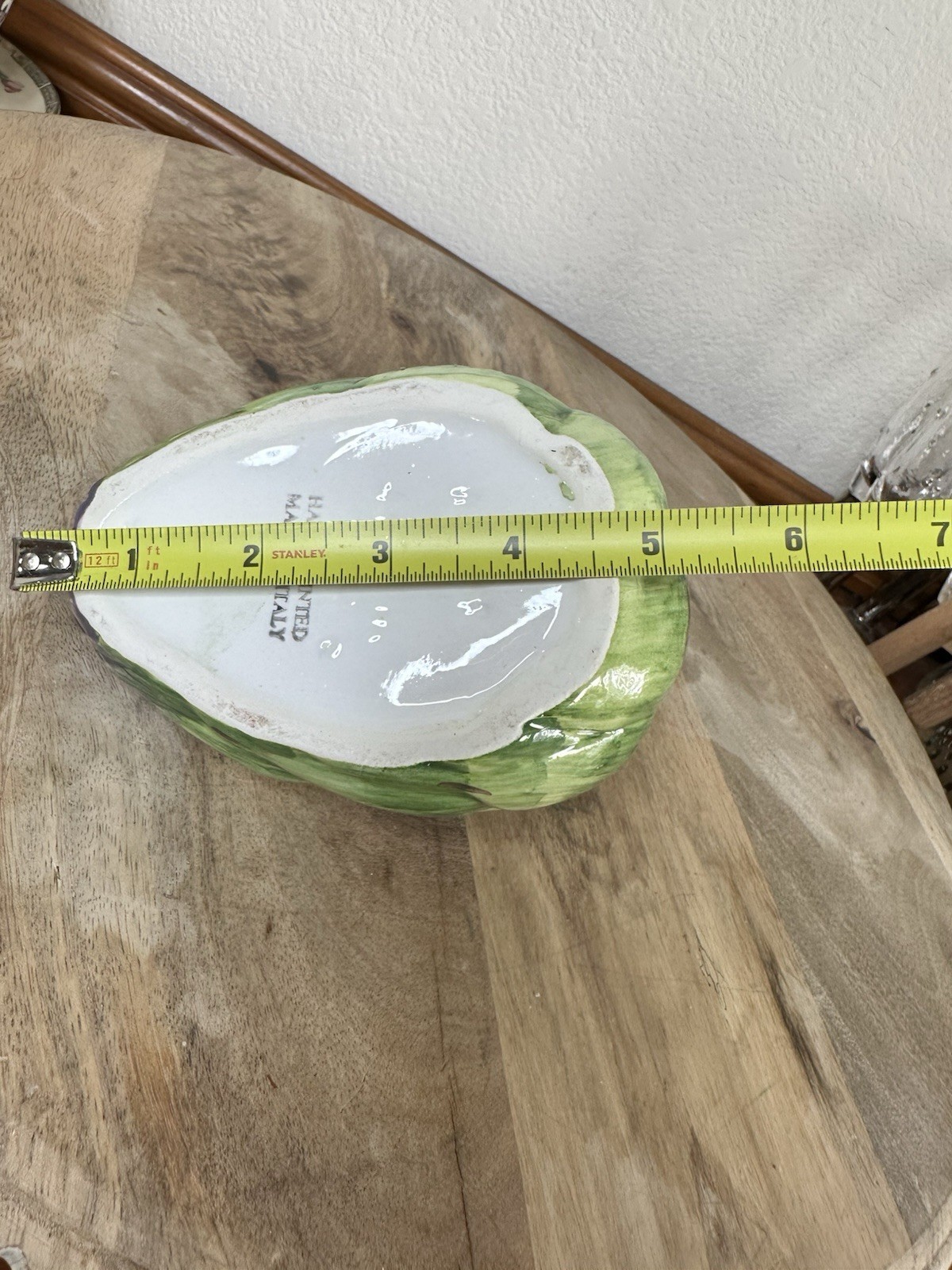 Artichoke Vase Bottle Ceramic Vegetable Decor Italian Majolica