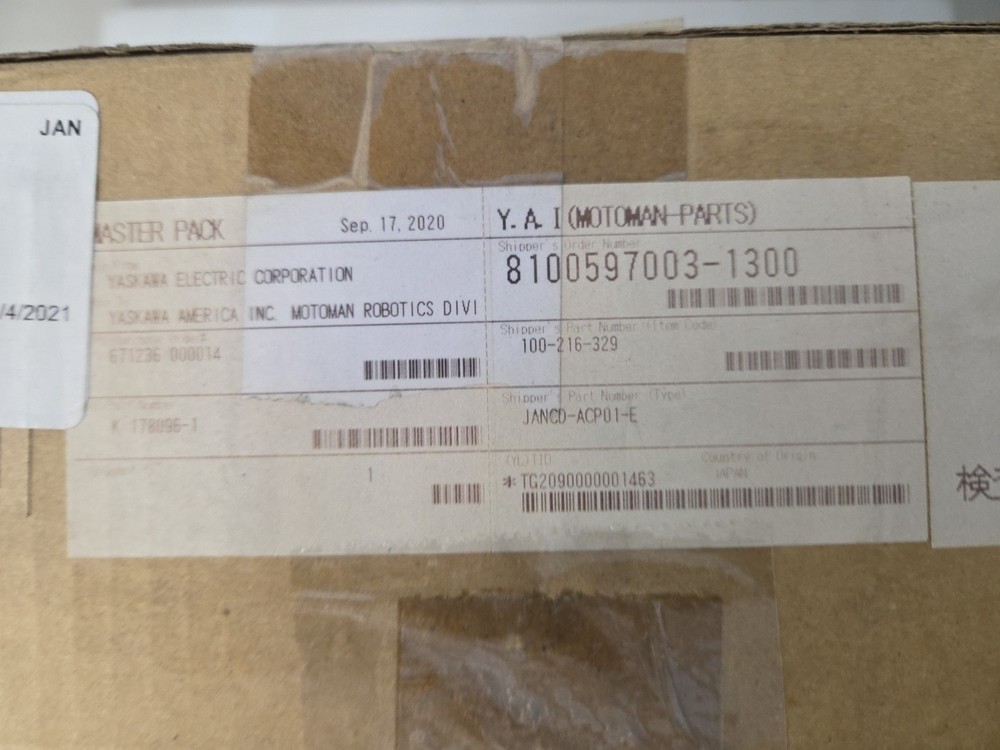 Motoman, JANCD-ACP01-E, 178096-1, YRC1000 Main CPU Board Processor Controller