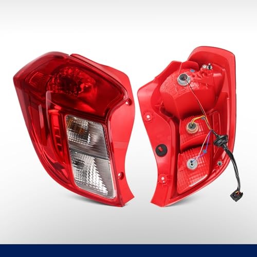 Tail Light Assembly Compatible with 2016-2022 Chevy Spark Red-Left Driver Side